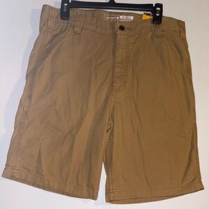 Carhartt Tan Cargo Shorts Durable Cotton Twill